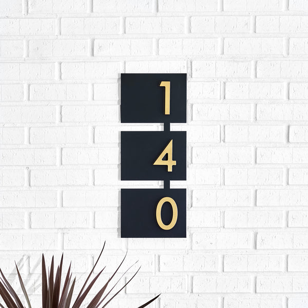 Vertical Rosedale Address Sign - Mod Mettle