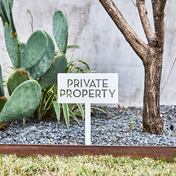 Private Property Yard Sign - Mod Mettle