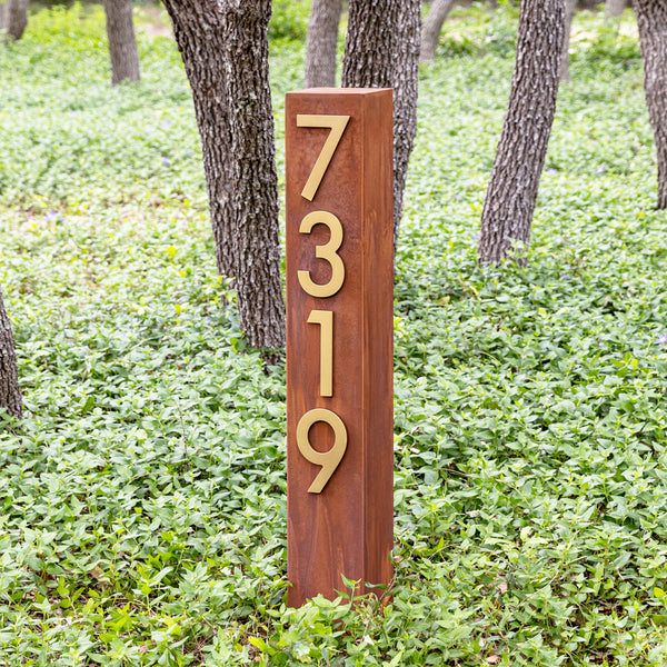 Walnut Creek XL Address Post Yard Sign - Mod Mettle