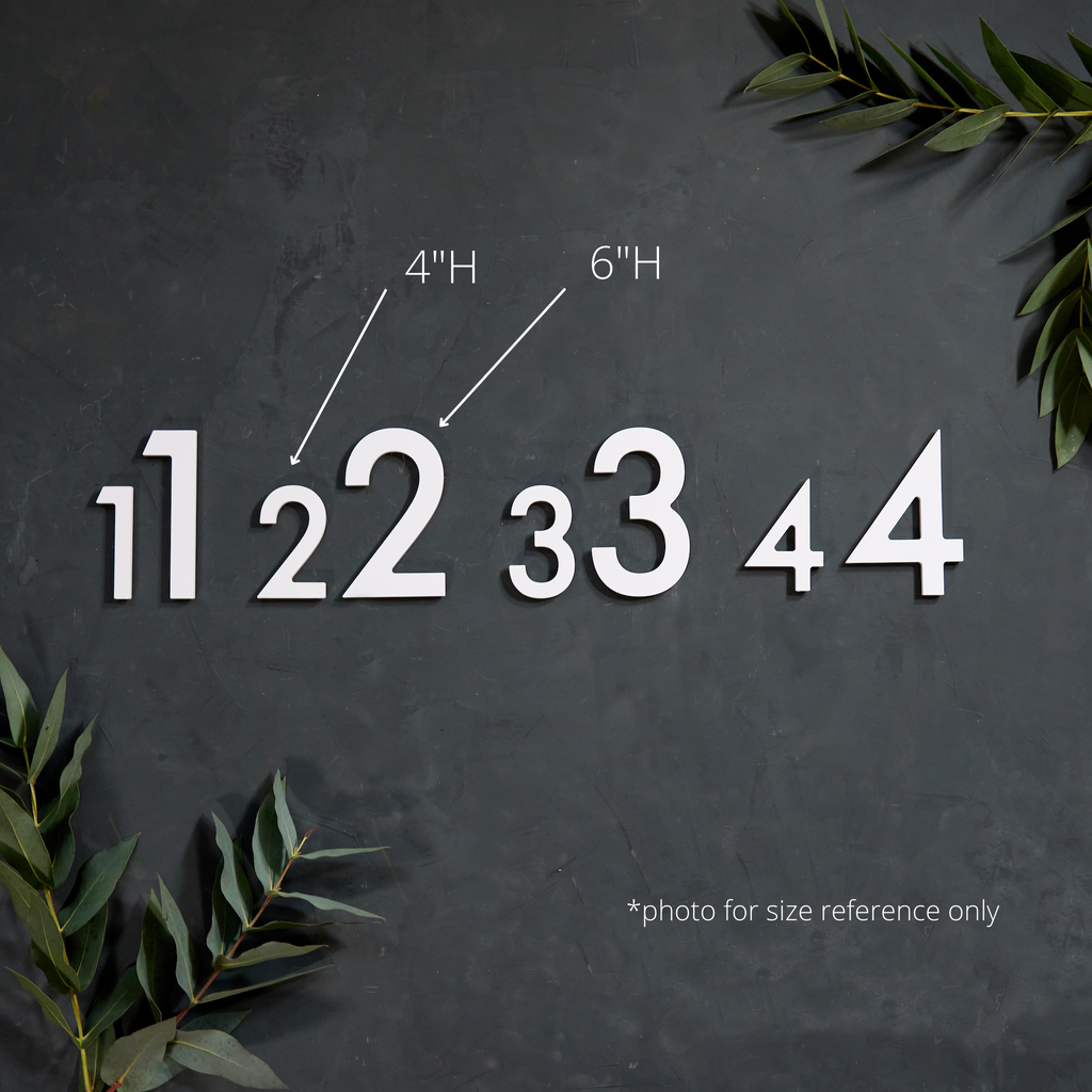 Black Magnetic Address Numbers - Mod Mettle