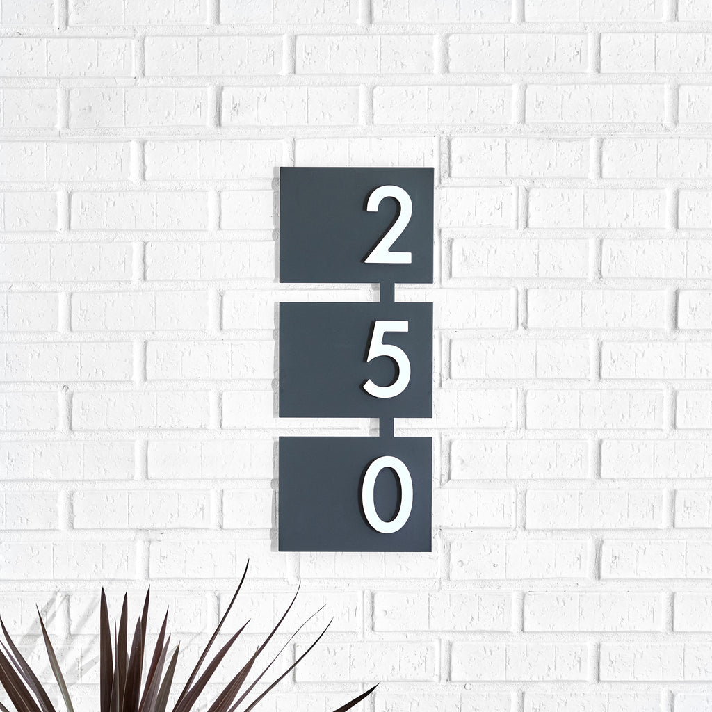 White Magnetic Address Numbers - Mod Mettle