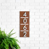 Enfield Address Sign with Silver, White, Black or Brass Numbers - Mod Mettle