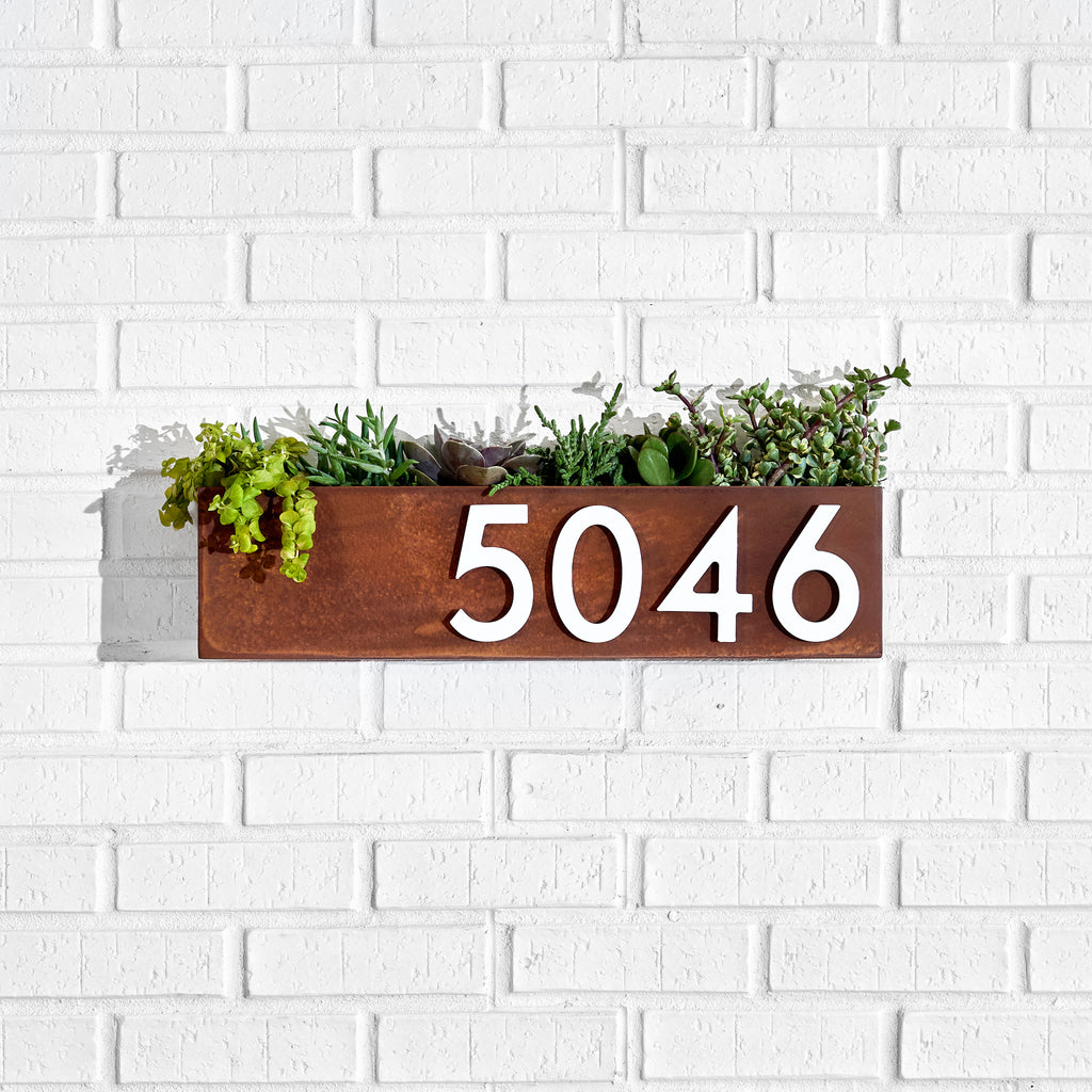 White Magnetic Address Numbers - Mod Mettle
