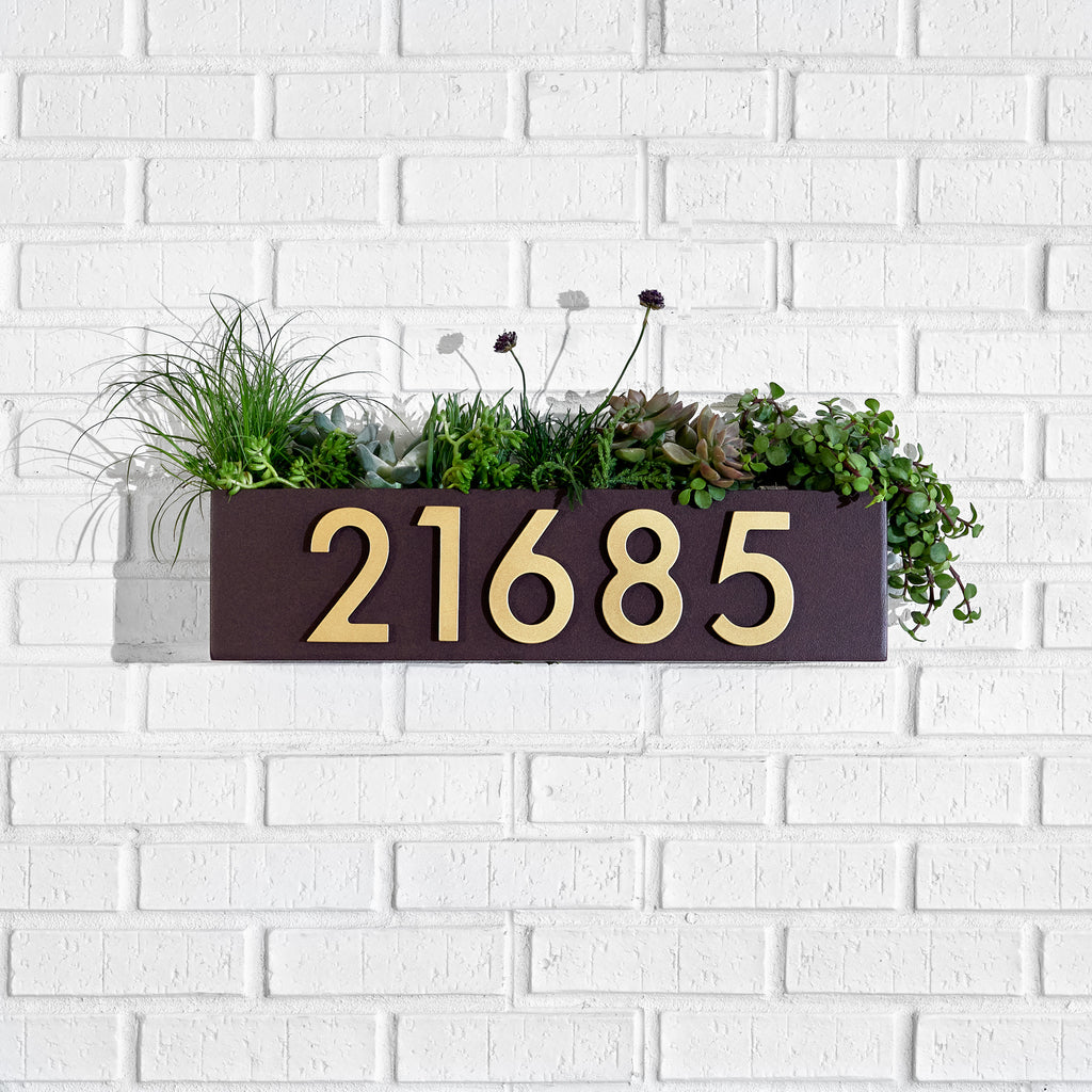 Brass Magnetic Address Numbers - Mod Mettle