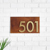 Windsor Address Sign with Silver, White, Black or Brass Numbers - Mod Mettle