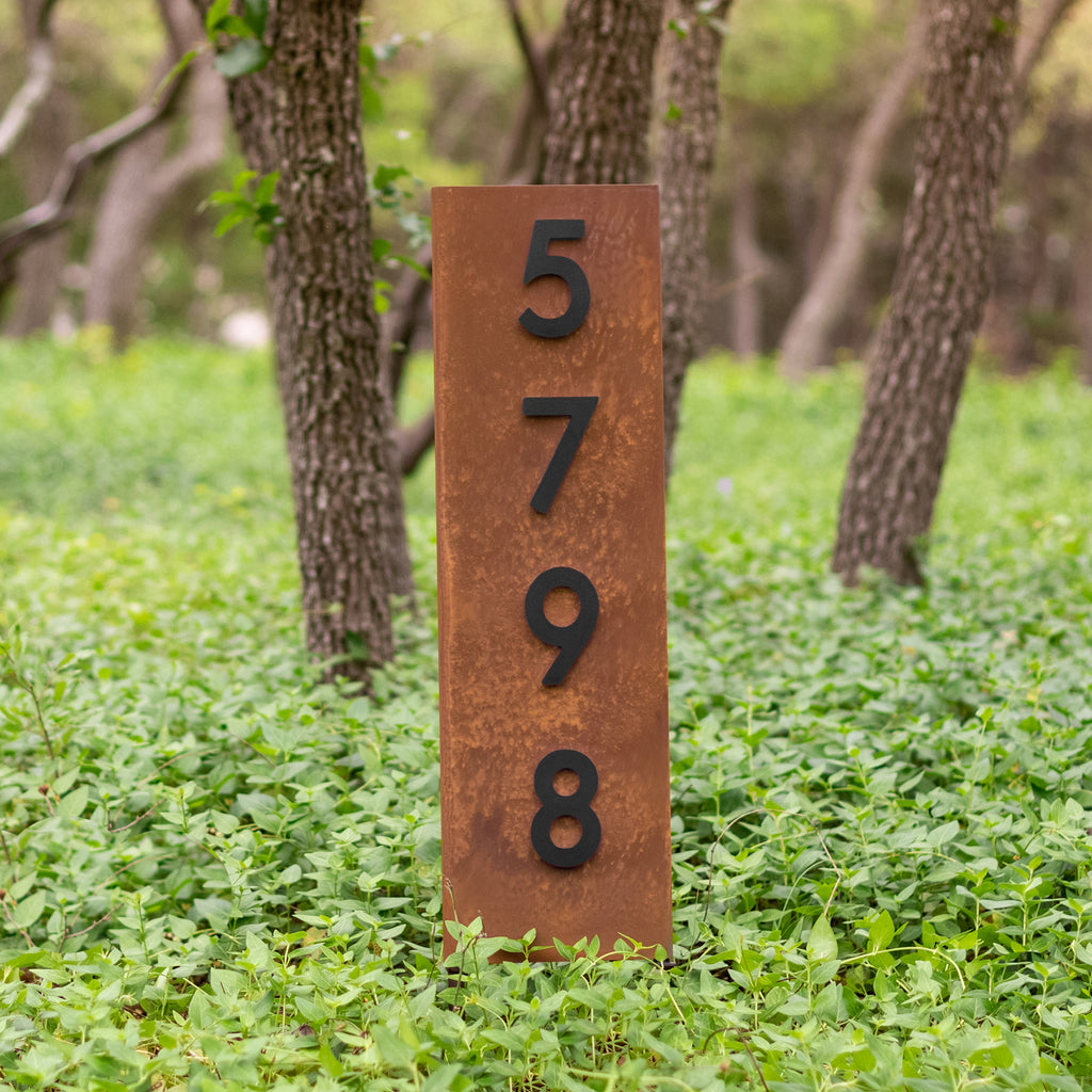 Black Magnetic Address Numbers - Mod Mettle
