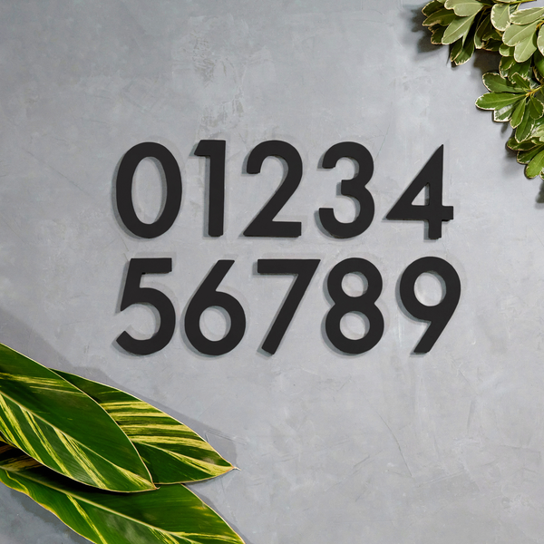 Black Magnetic Address Numbers - Mod Mettle