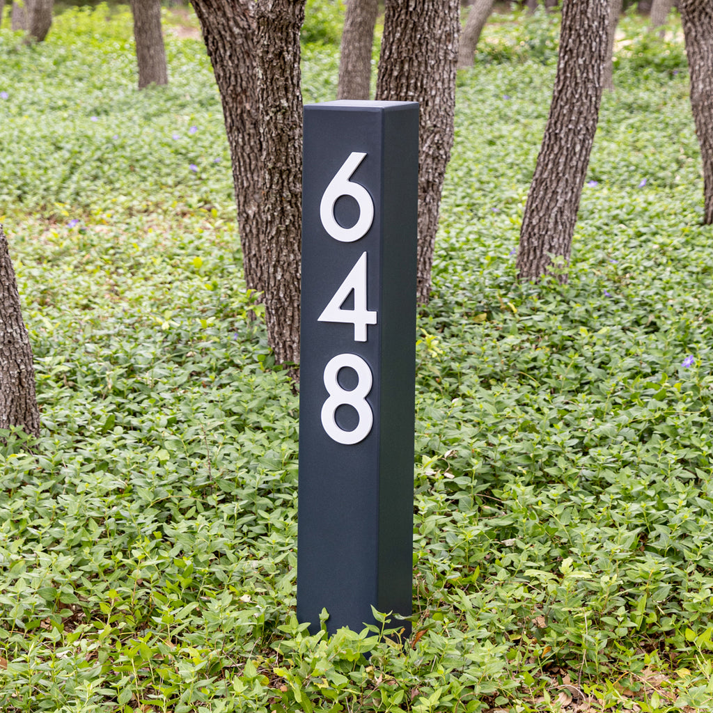 Walnut Creek XL Address Post Yard Sign - Mod Mettle