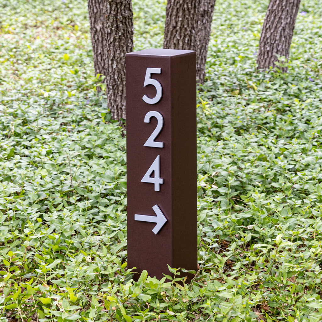 Deeds Rd Sign Post Walnut Creek Address Post Yard Sign | Mod Mettle