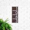 Enfield Address Sign with Silver, White, Black or Brass Numbers - Mod Mettle