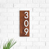 Zilker Address Sign with Silver, White, Black or Brass Numbers - Mod Mettle