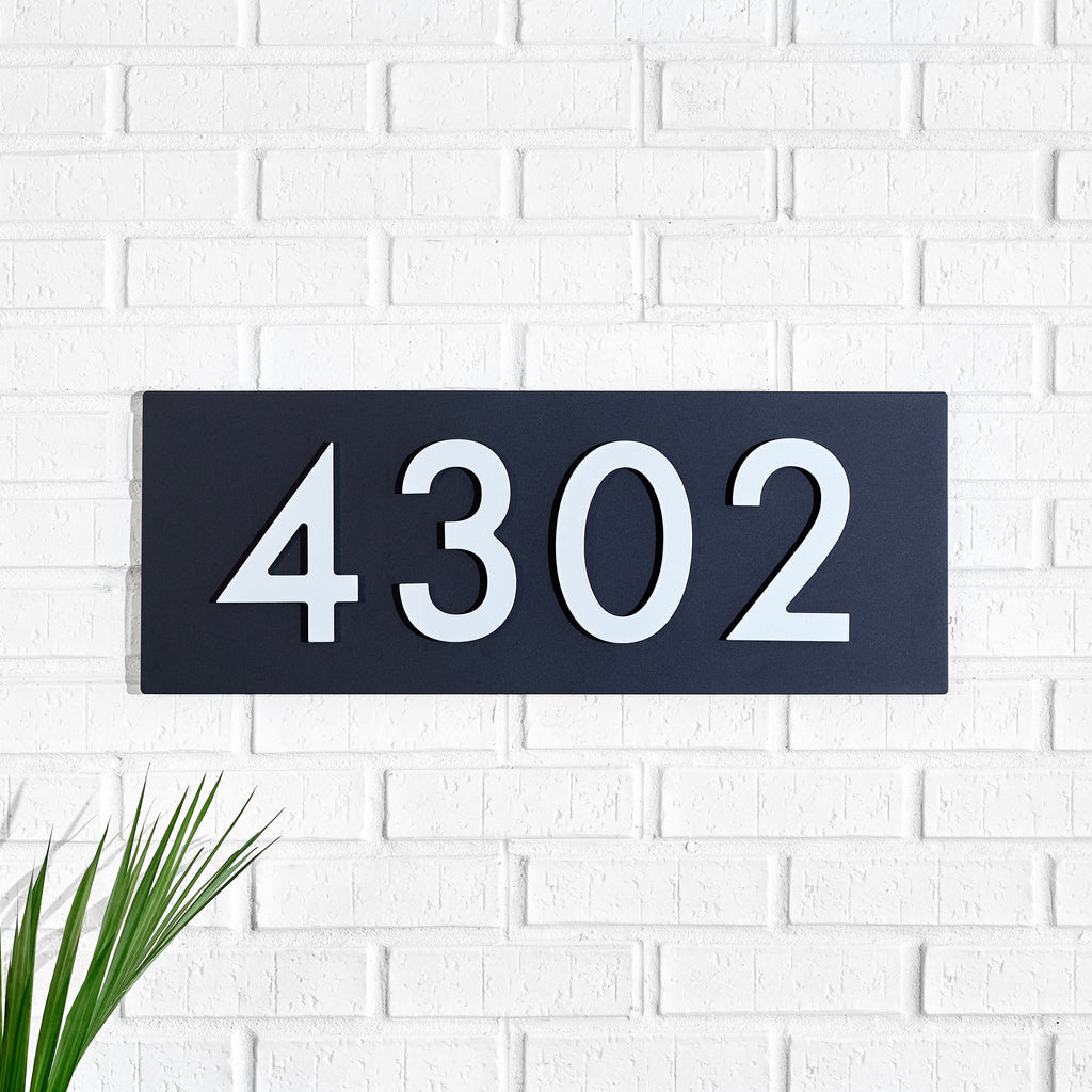 Silver Magnetic Address Numbers - Mod Mettle