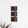 Rosedale Address Sign with Silver, White, Black or Brass Numbers - Mod Mettle