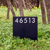 Tarrytown Yard Sign w/ Silver, White, Black or Brass Numbers - Mod Mettle