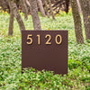 Tarrytown Yard Sign w/ Silver, White, Black or Brass Numbers - Mod Mettle