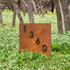 Tarrytown Yard Sign w/ Silver, White, Black or Brass Numbers - Mod Mettle