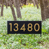 Spicewood Yard Sign w/ Silver, White, Black or Brass Numbers - Mod Mettle